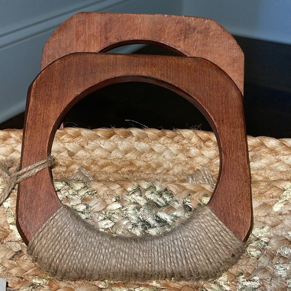 NEW, Antik Kraft Jute tote - Picture 3 of 10